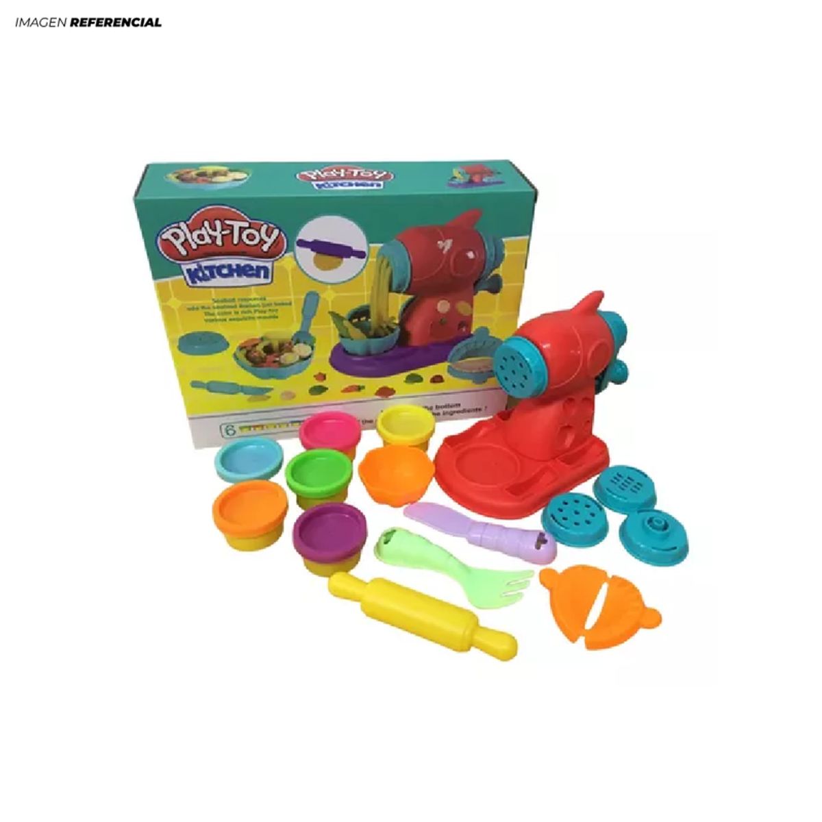 GENERICO - Set Didáctico Chef Comidas Plastilina Moldeable