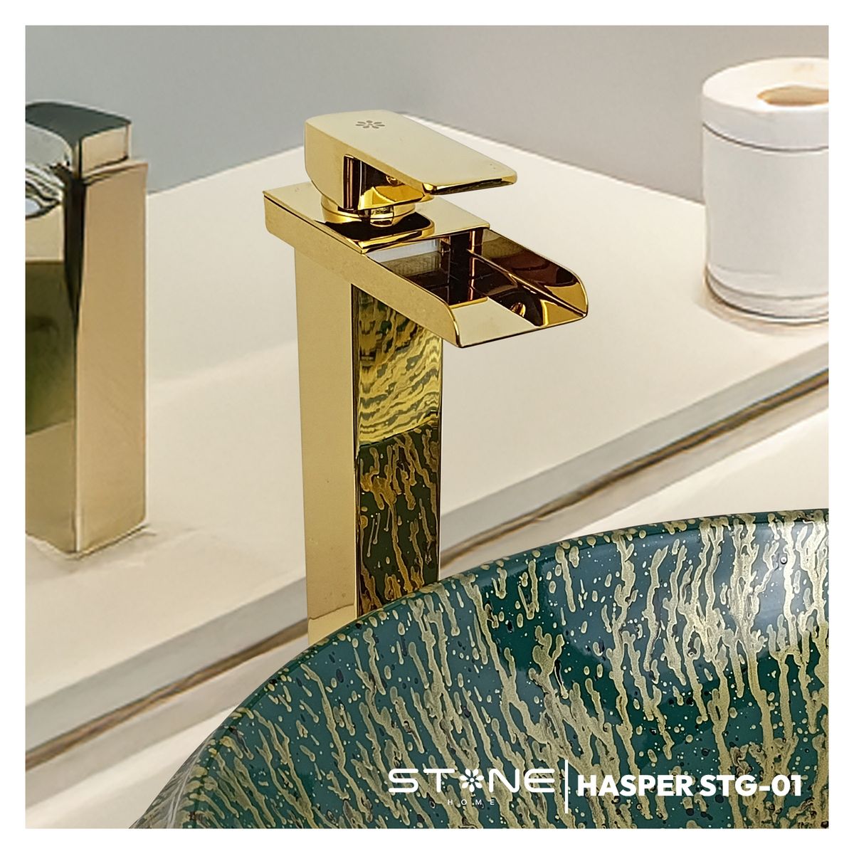 STONE - MEZCLADORA MONOCOMANDO P/BOWL  AL MUEBLE HASPER STG-01 STONE