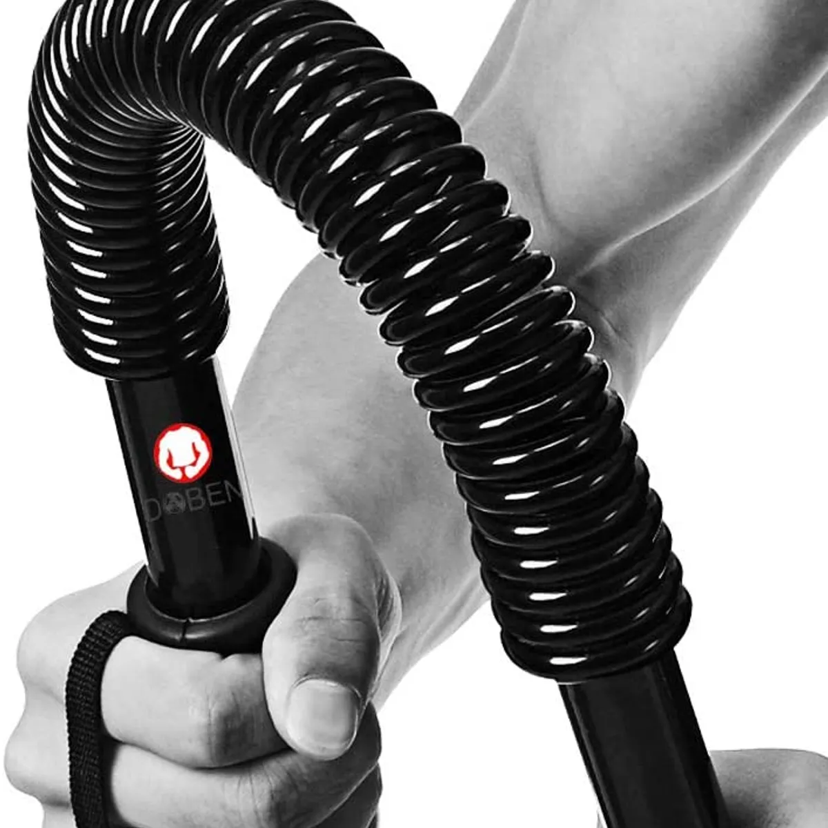 ALPHA GYM - Barra de musculación Power Twister extensor – Tensión 50 Kg