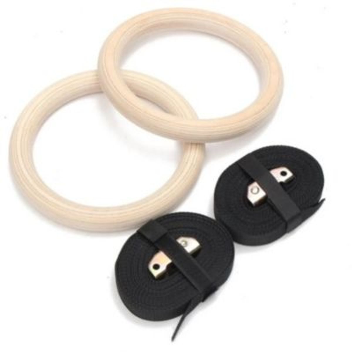 HOLGU - Anillas D Madera Aros Olímpicos Gimnasia Crossfit Calistenia