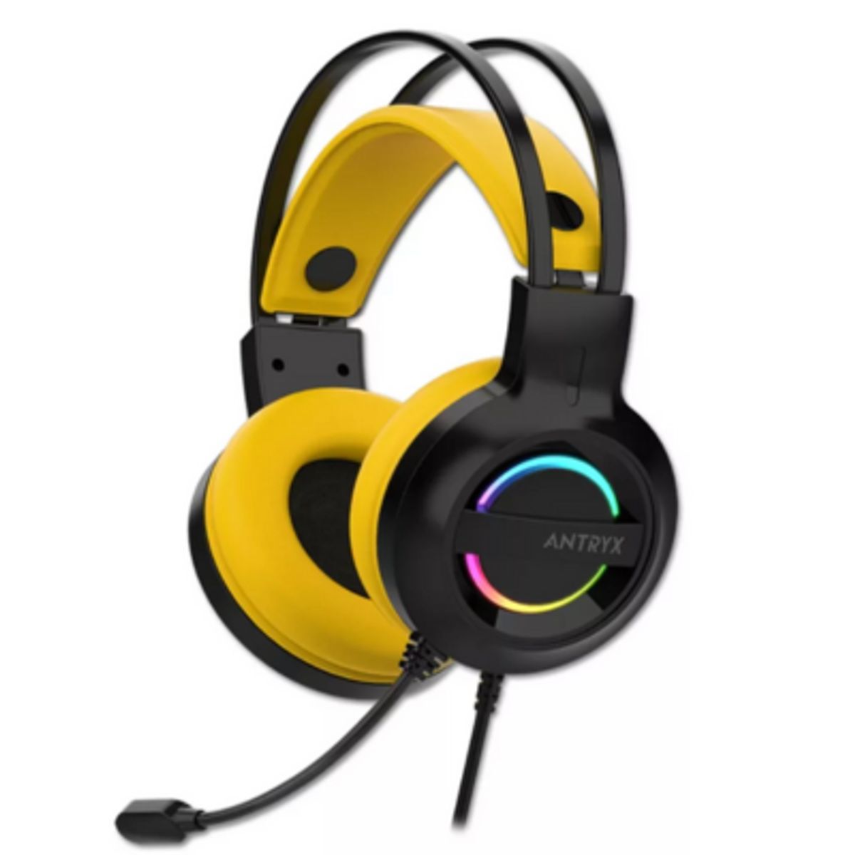 ANTRYX - AUDIFONO C/MICROFONO ANTRYX IRIS-K YELLOW, 7.1 VIRTUAL