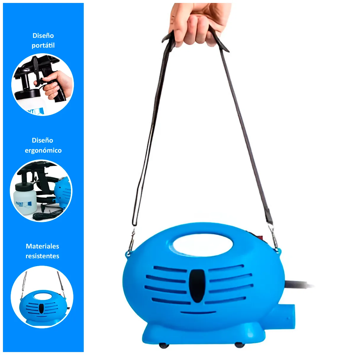 GENERICO - Pistola Eléctrica Portátil Pulverizadora de Pintura