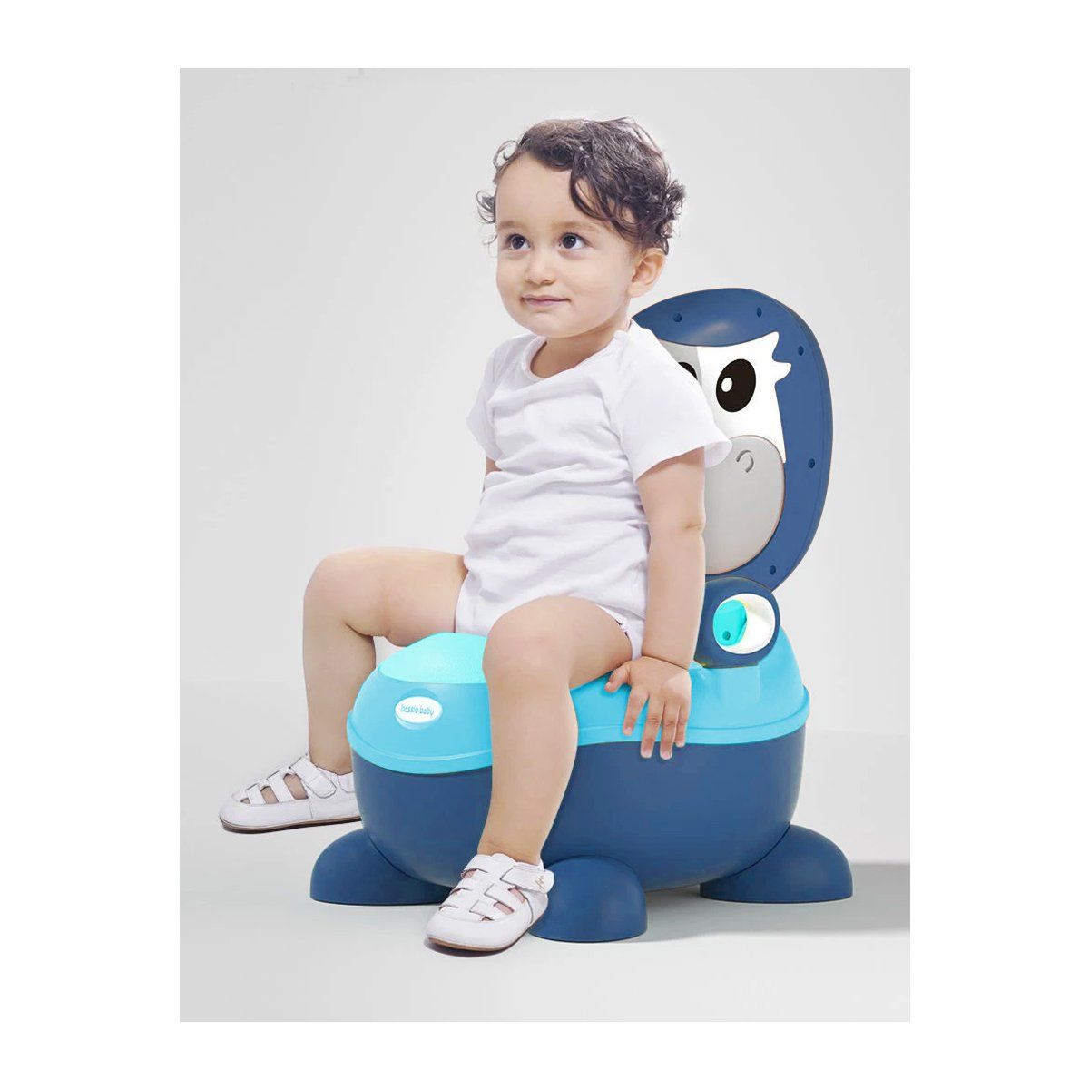 GRETAIL - Bacín Entrenamiento Inodoro Para Bebes Niñas Vaquita Azul