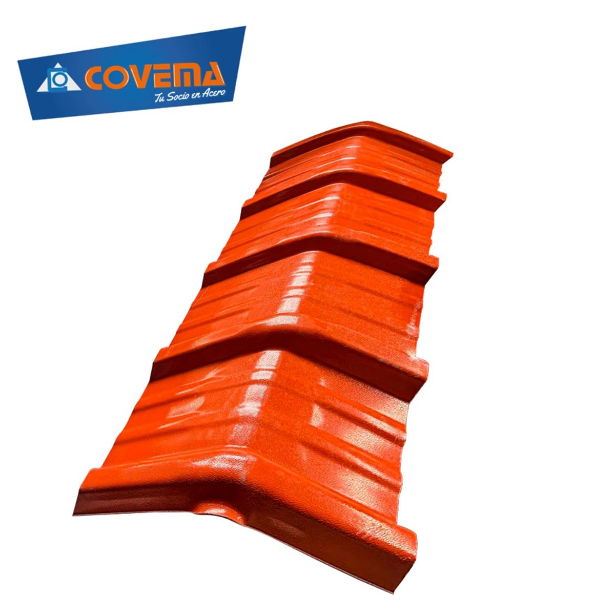 COVEMA - Cumbrera Upvc Trapezoidal  60 cm x 1.05 mts x 2.0mm COVEMA