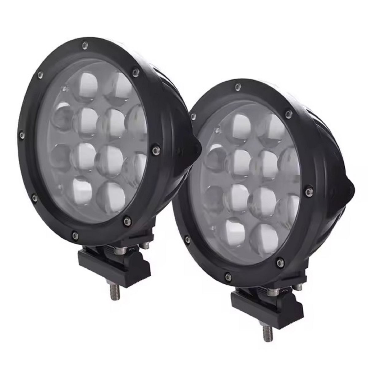 GENERICO - FARO LUPA 7" 12 LED CREE 1pcs