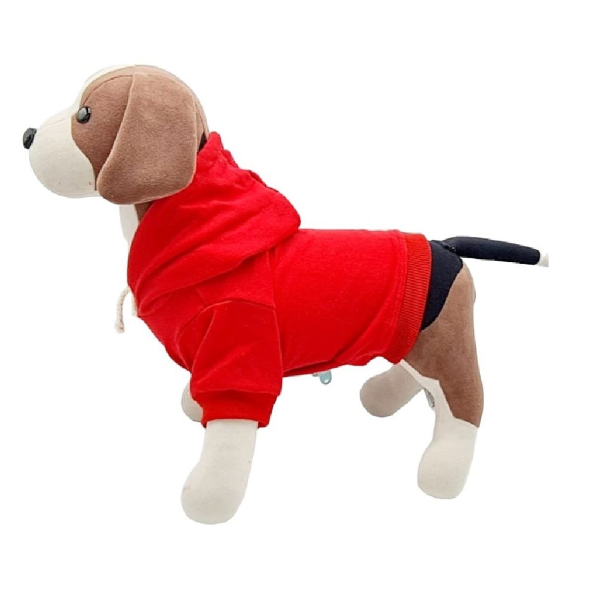 MD - Ropa Capucha polera de algodon para Mascotas - Rojo  -T7