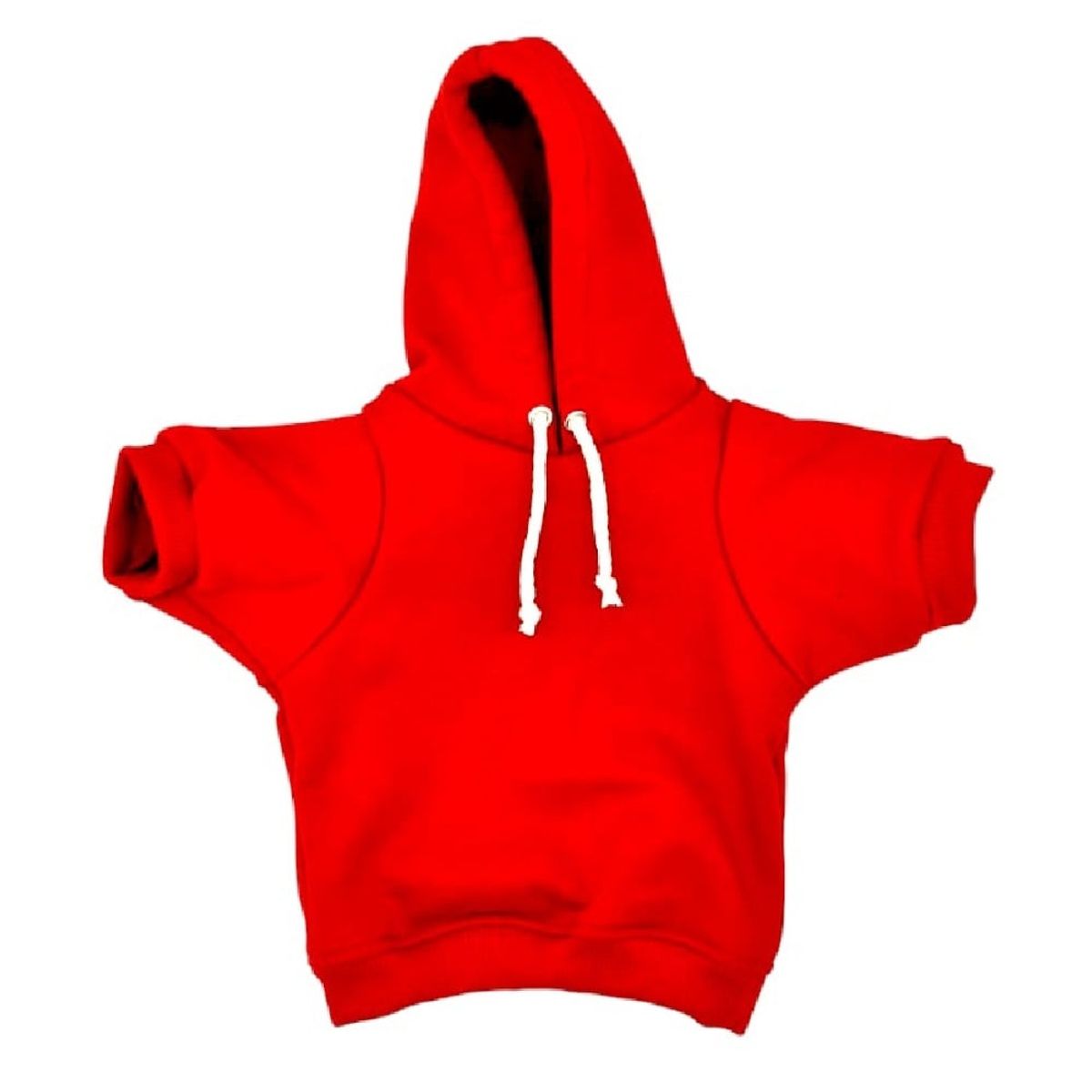 MD - Ropa Capucha polera de algodon para Mascotas - Rojo  -T7