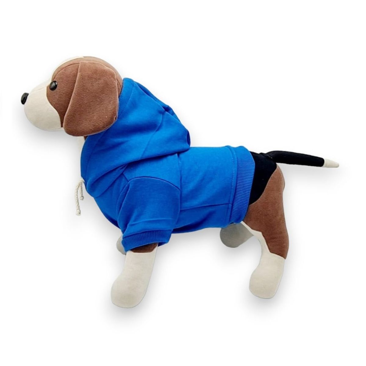 MD - Ropa Capucha polera de algodon para Mascotas - Azúl  -T7