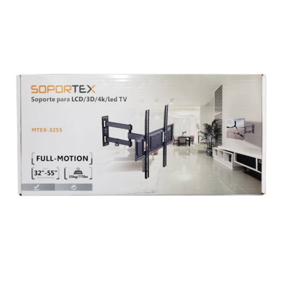 SOPORTEX - SOPORTEX RACK MOVIL PARA TV DE 32 A 55 PULGADAS MTEX-3255