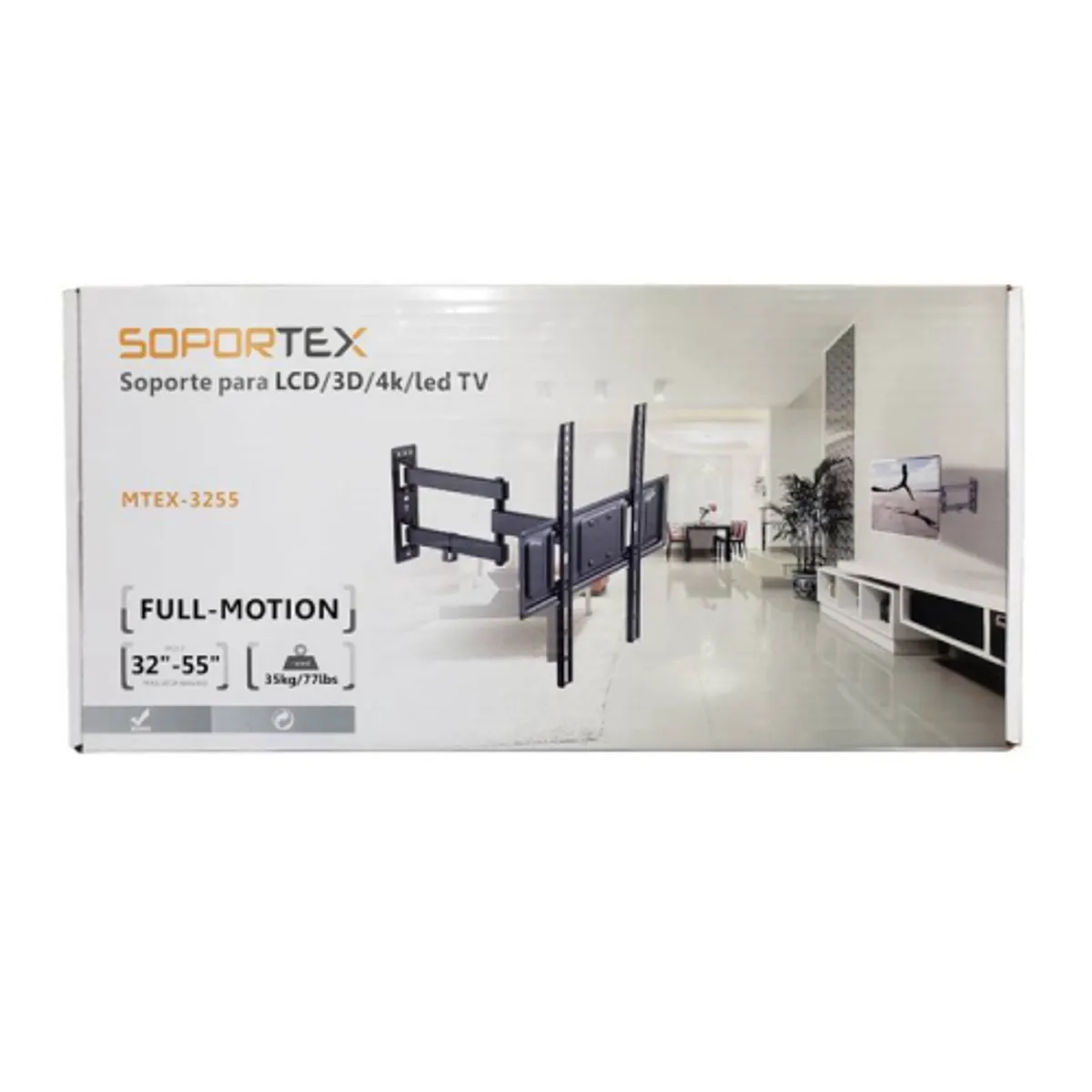 SOPORTEX - SOPORTEX RACK MOVIL PARA TV DE 32 A 55 PULGADAS MTEX-3255