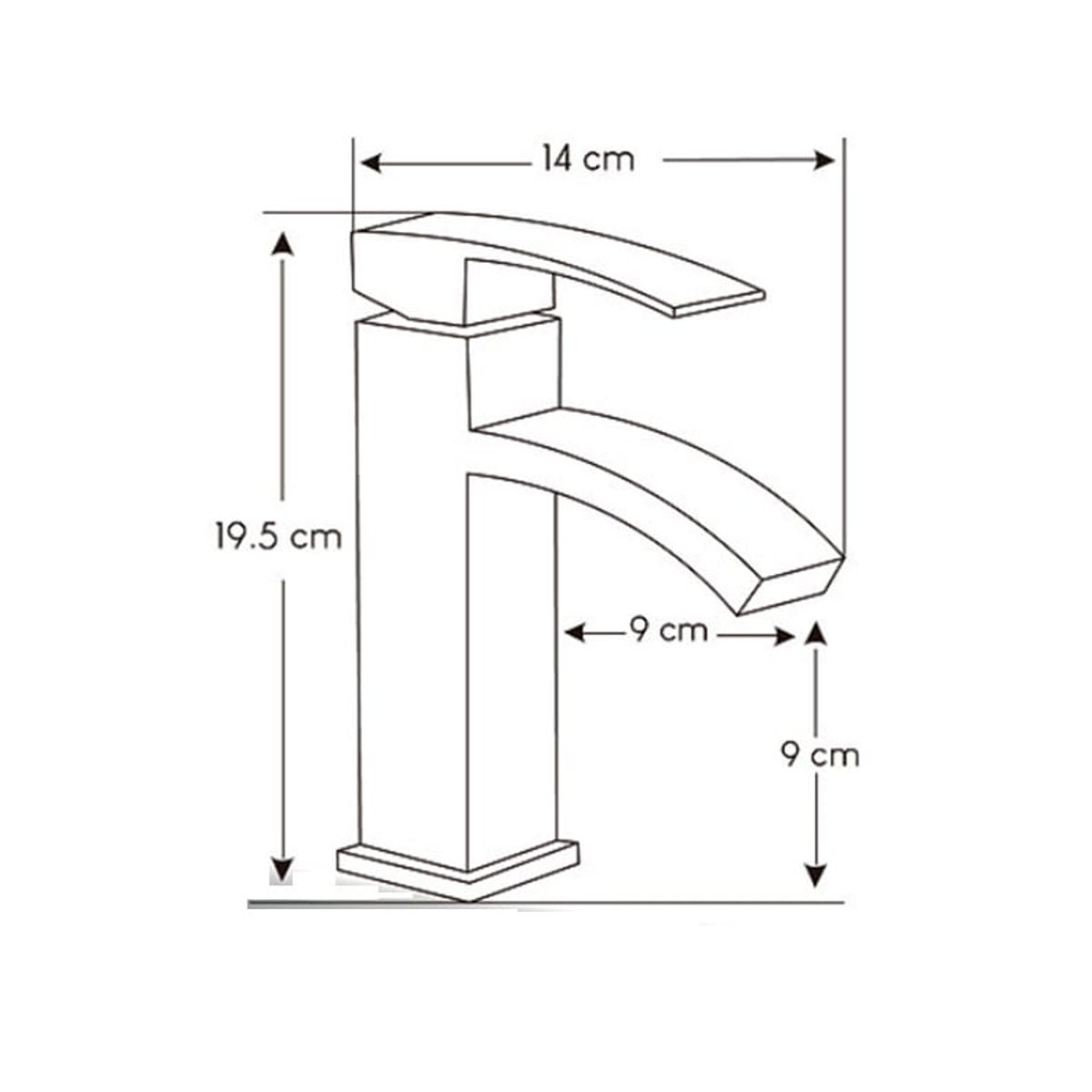 GENERICO - Mescladora Monocomando Bronce Cromado