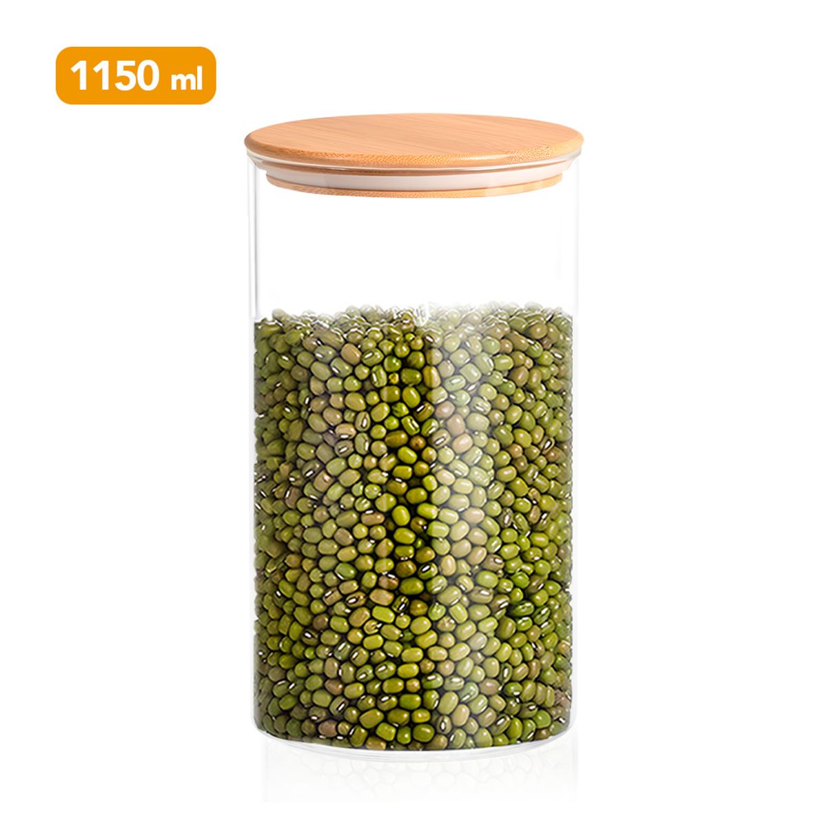 KELLER - Frasco Hermético Táper de Cocina 1150 ML Circular H65