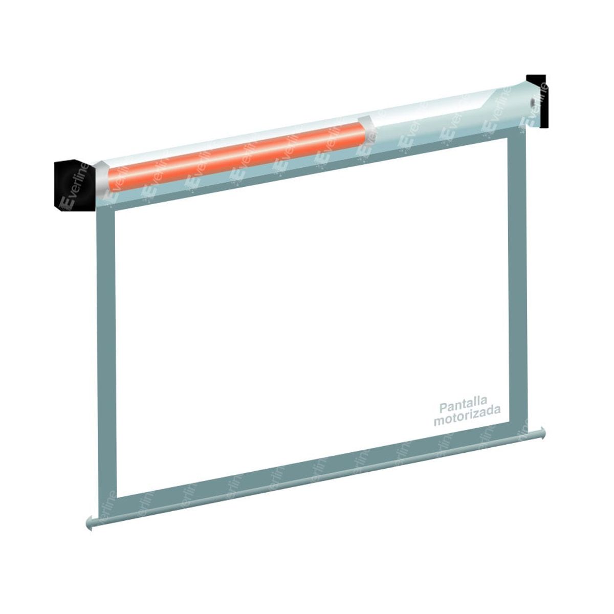 OEM - ECRAN ELECTRICO con MOTOR TUBULAR 3.00 X 2.20m (larga vida útil)