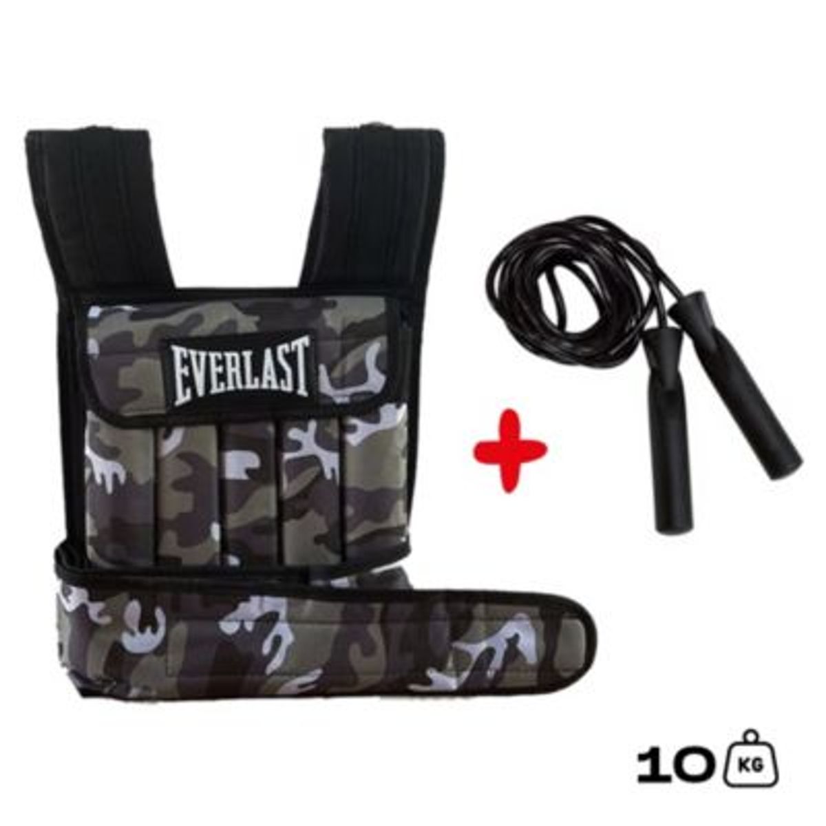 HOLGU - Chaleco De Peso 10kg Para Entrenamiento  Soga Para Saltar