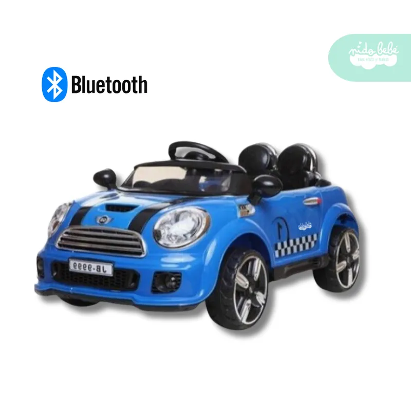 GENERICO - Carrito a Batería para niño Modelo Mini Cooper color Azul