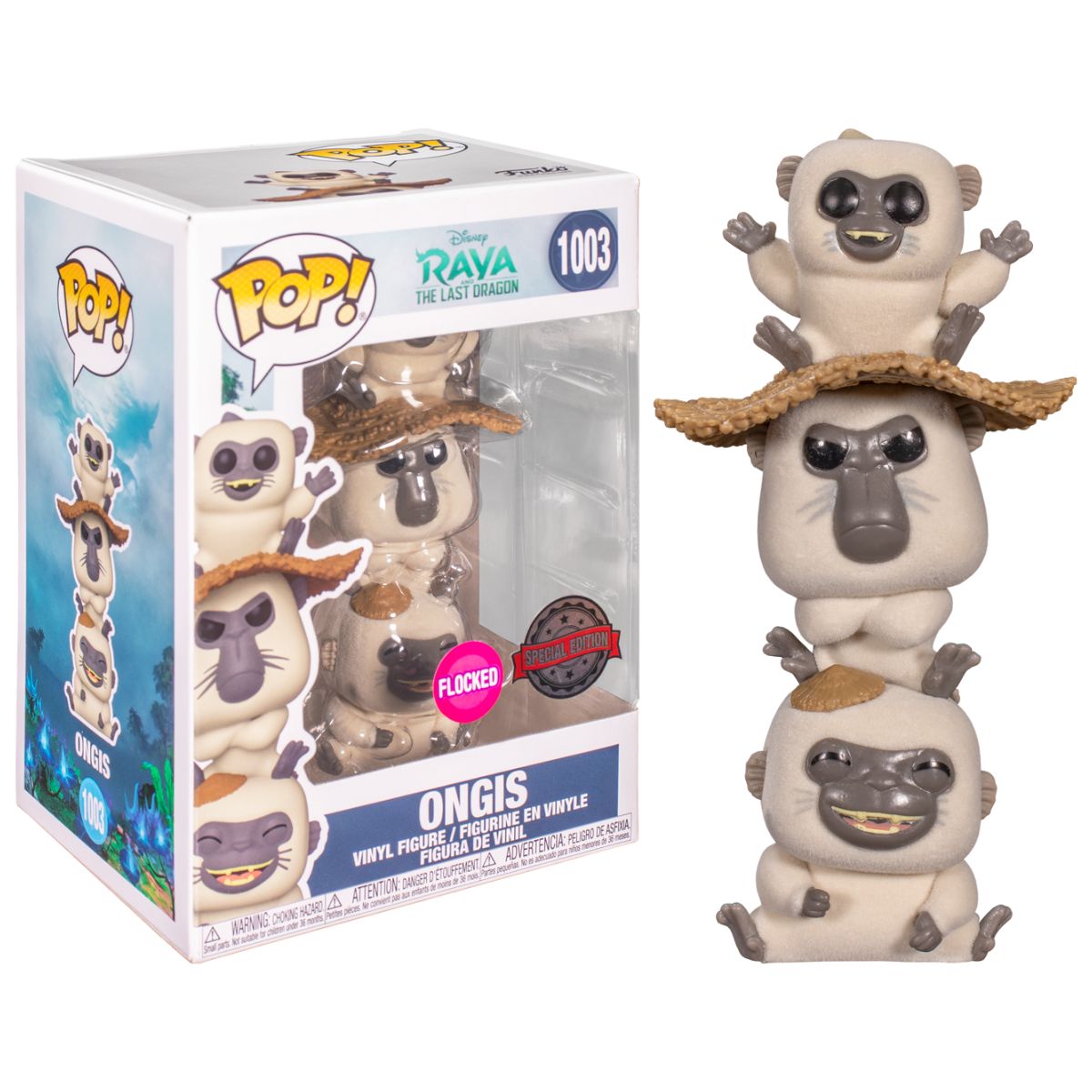 FUNKO - Funko Pop Ongis flocked - Disney Raya y el Ultimo Dragón