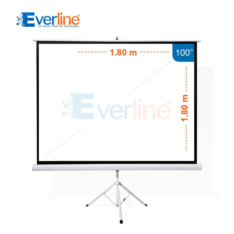 OEM - ECRAN con TRIPODE 1.80 x 1.80 m (Antireflex)