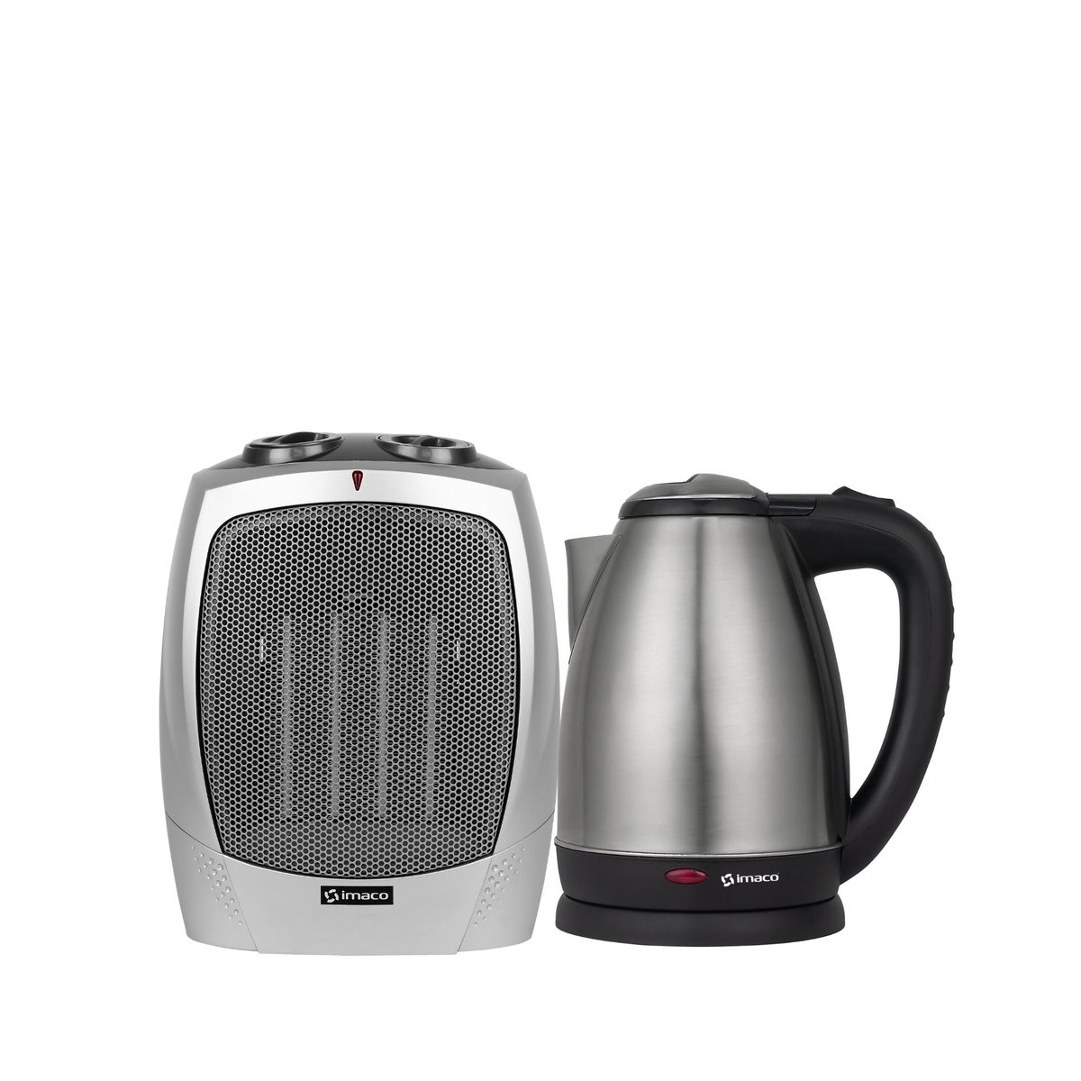 IMACO - Combo termoventilador portatil + Hervidor Metálico 18lts imaco