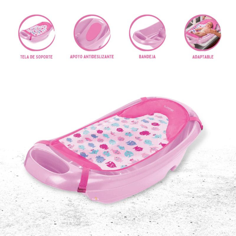 SUMMER - Bañera para Bebé SUMMER «SPISH SPLASH» Pink