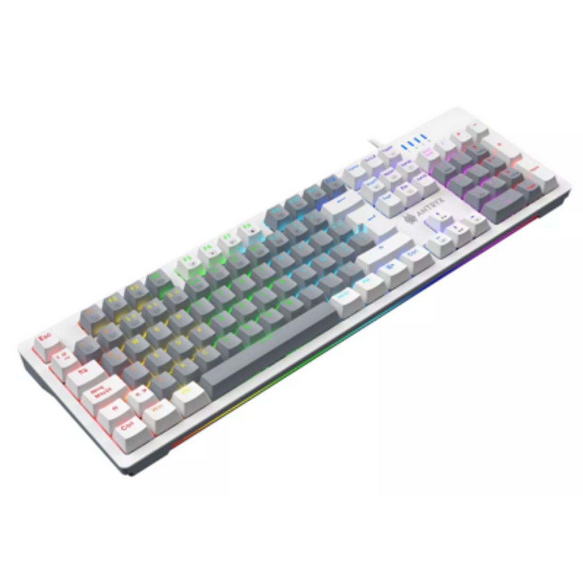 ANTRYX - TECLADO MECANICO ANTRYX MK860L WHITE & GRAY RED SWITCH