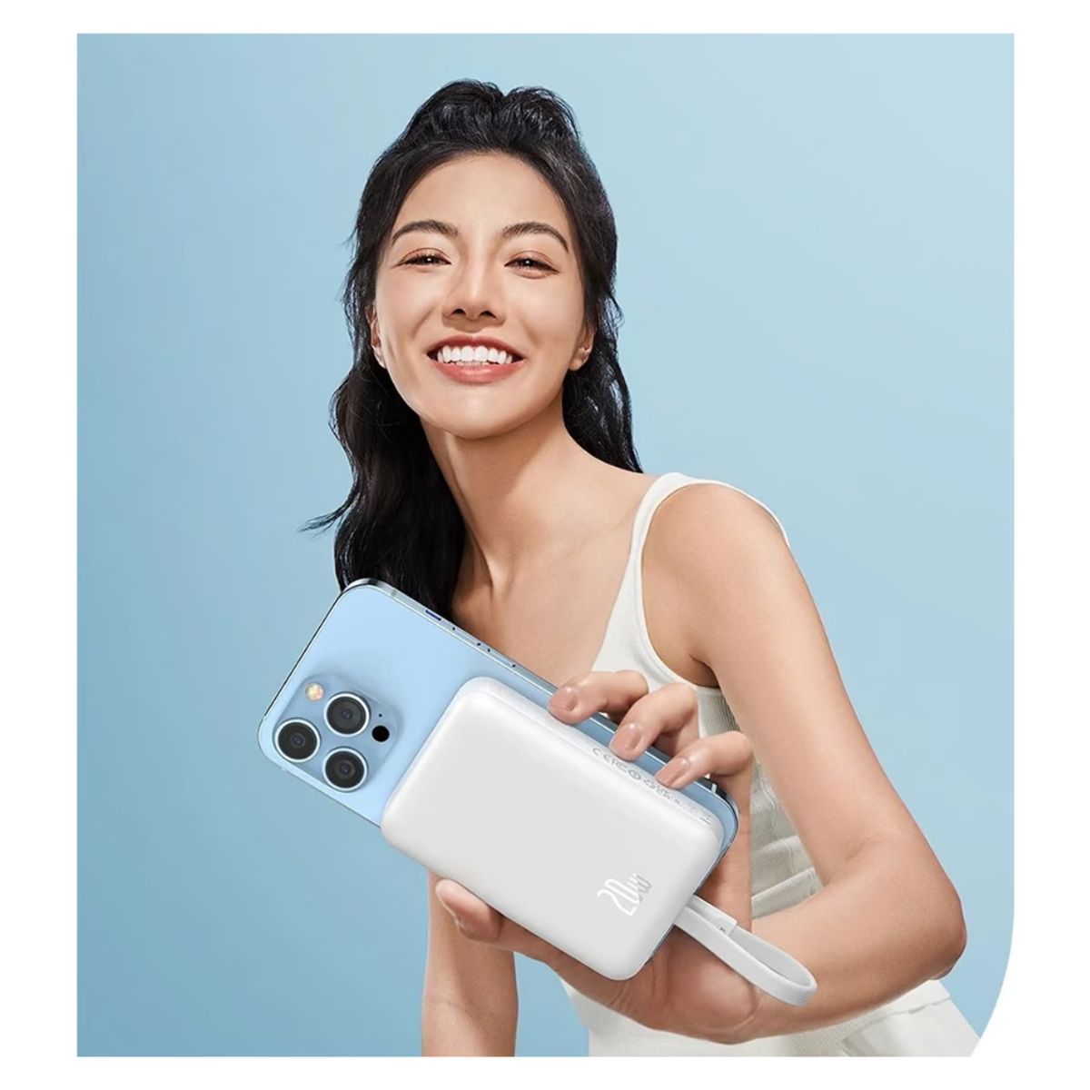 BASEUS - Cargador Inalambrico Baseus Powerbank Magnetico 10000mAh 20W MagSafe