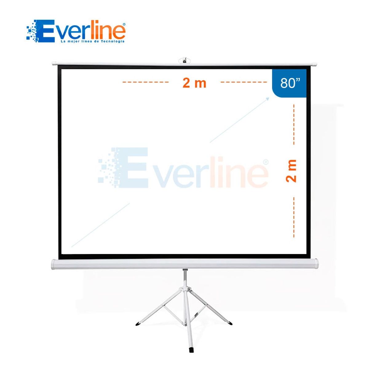 OEM - ECRAN con TRIPODE 2.00 x 2.00 m (Antireflex)