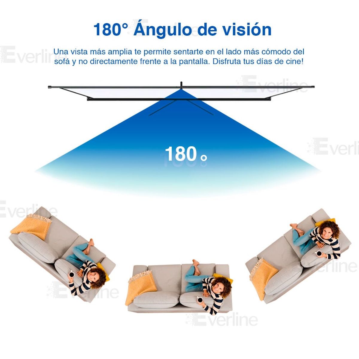 OEM - ECRAN con TRIPODE 2.00 x 2.00 m (Antireflex)