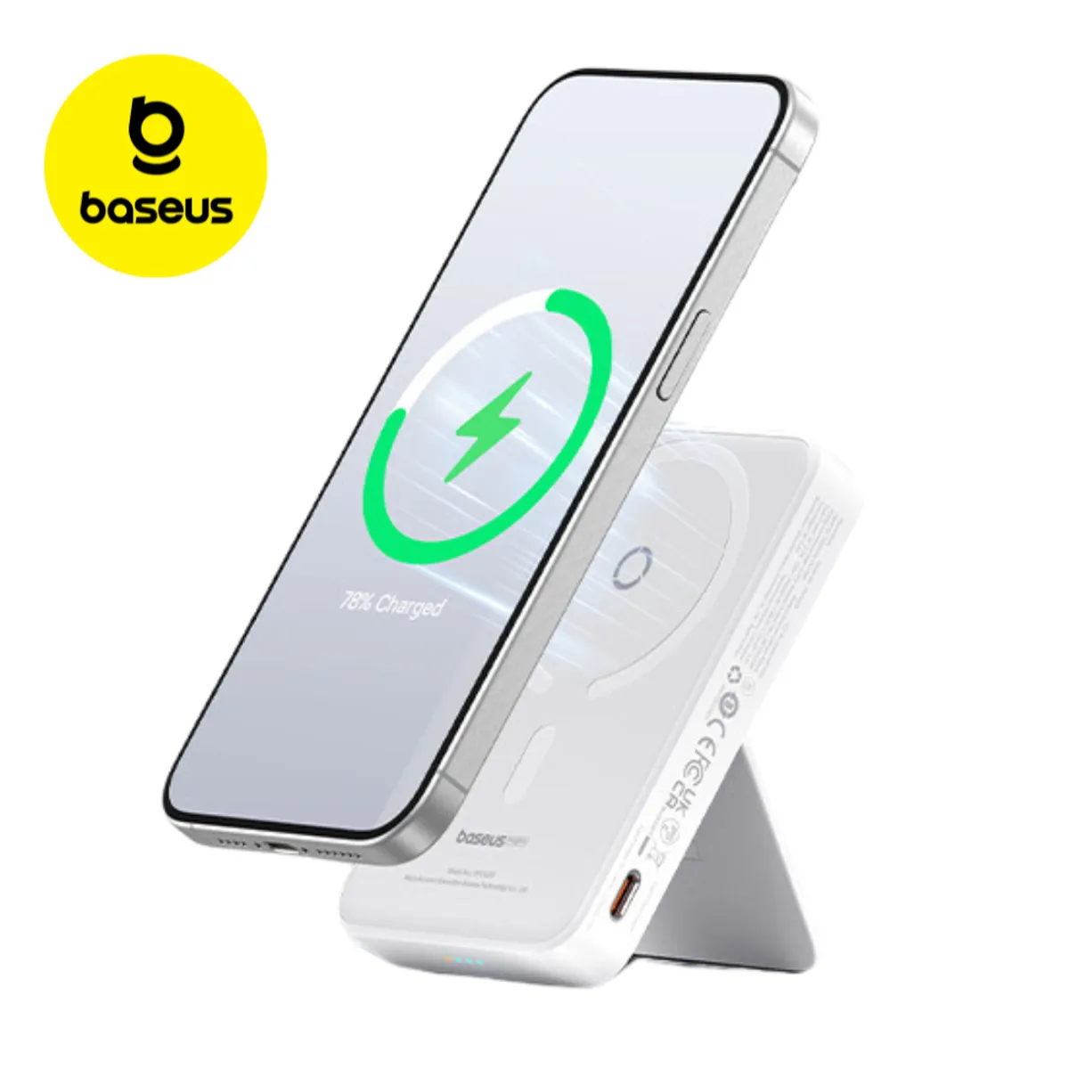 BASEUS - Power Bank Inalámbrico Magnético Baseus Magpro 5000mah PD20W - Blanco