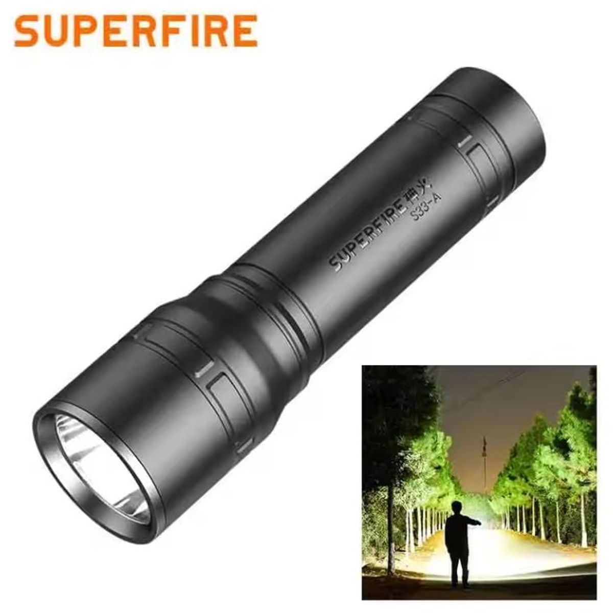 GENERICO - Linterna LED mini recargable potente