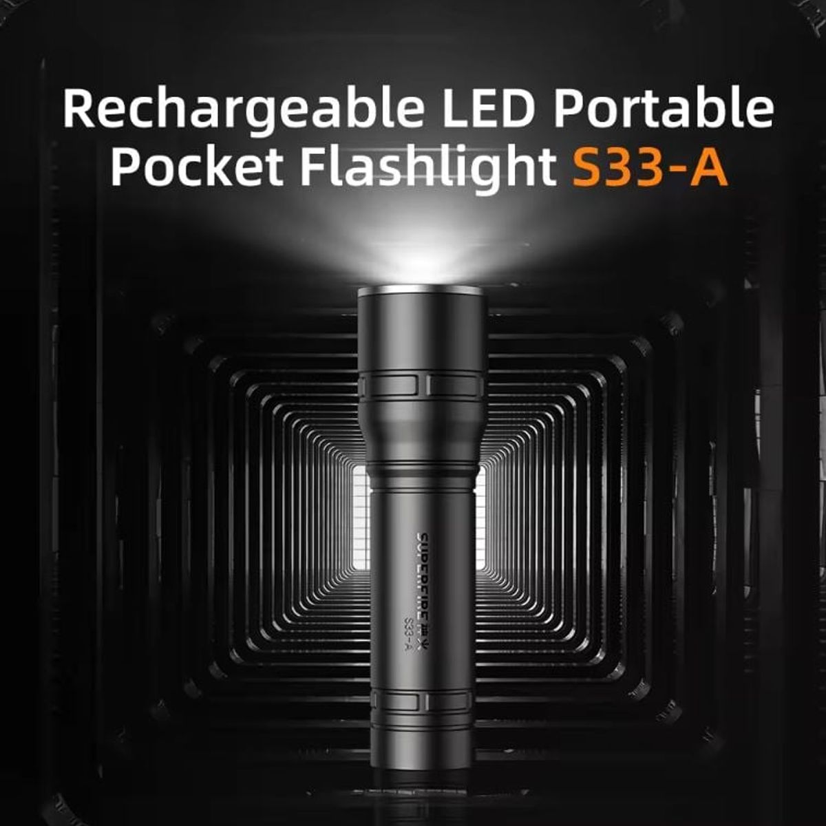 GENERICO - Linterna LED mini recargable potente