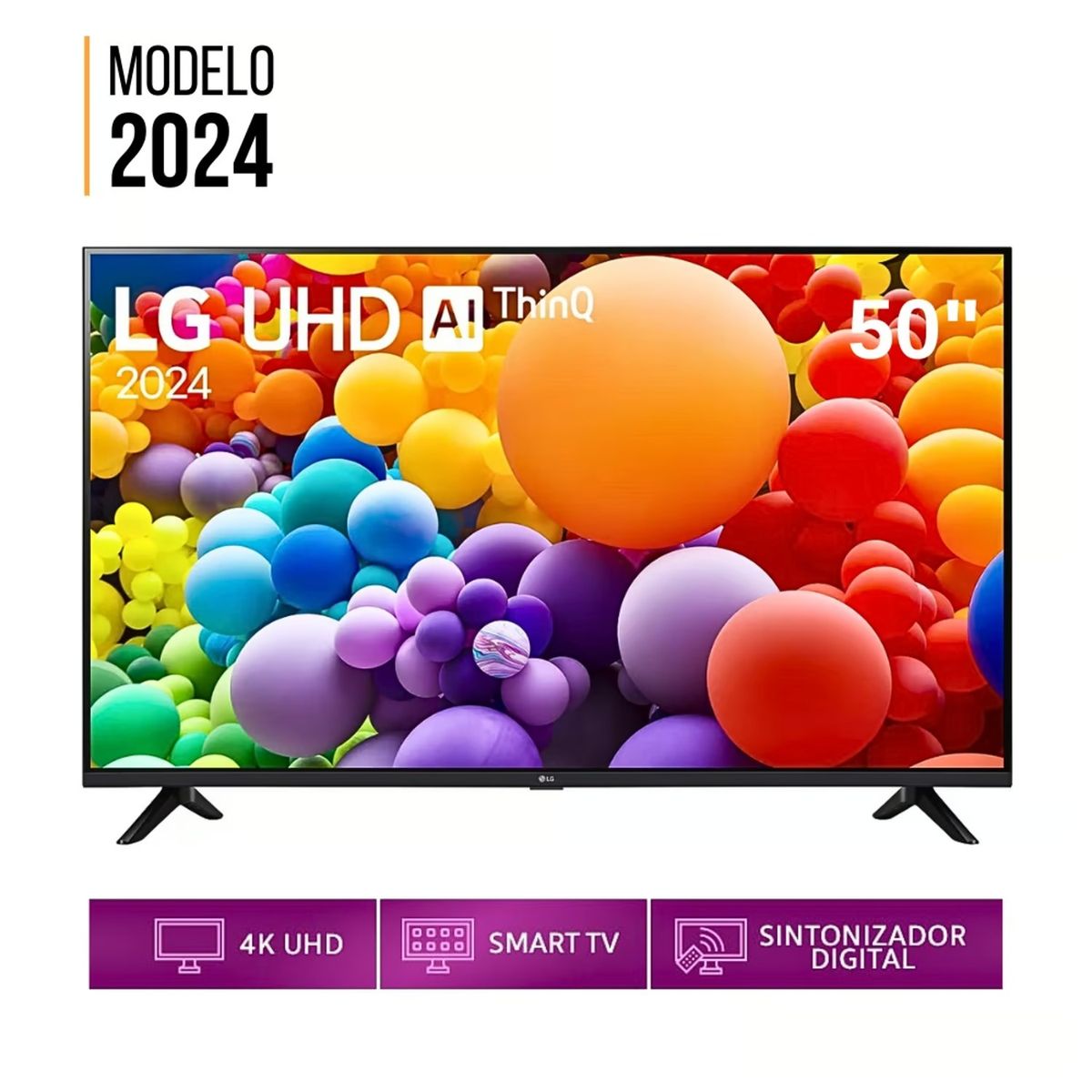 LG - Televisor LG 50 pulg. Smart TV LED 4K UHD ThinQ AI 50UT7300PSA Modelo 2024
