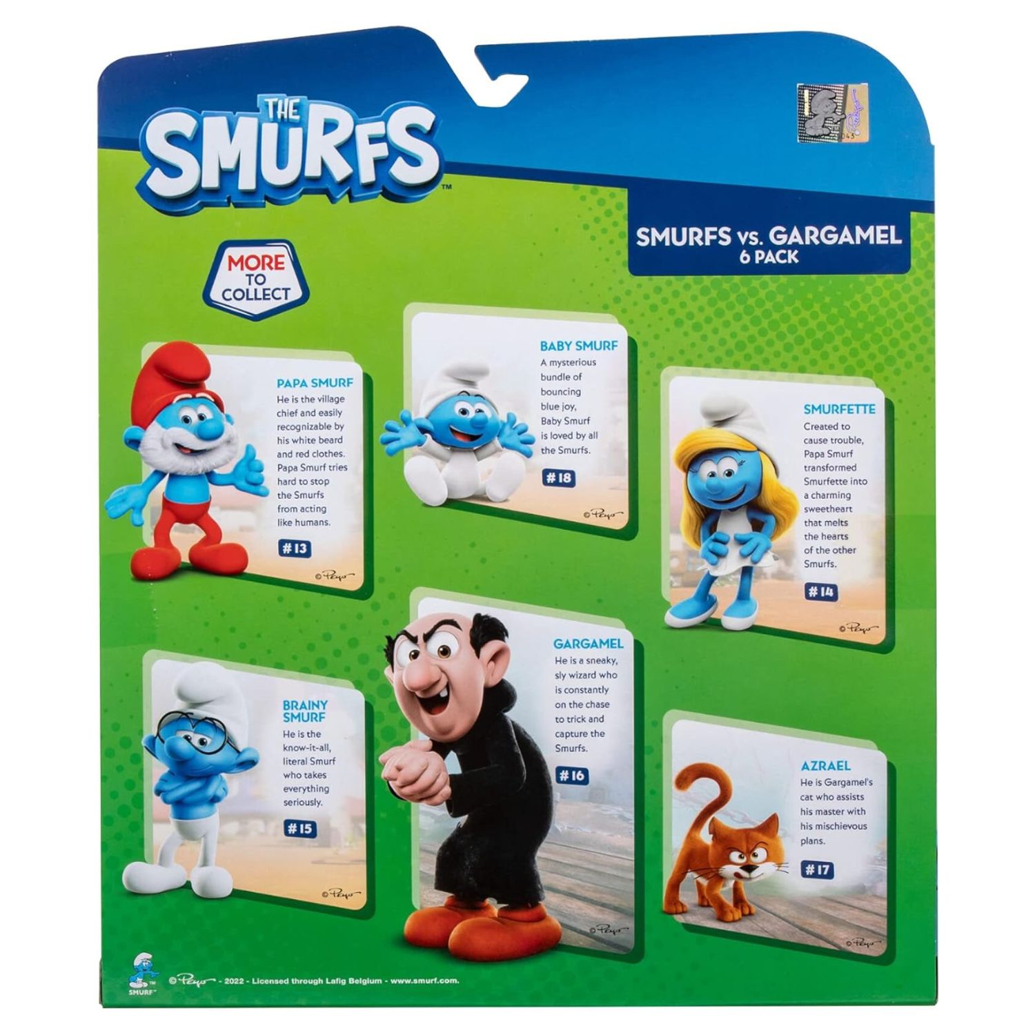 Los Pitufos x6 Pitufina Papa Pitufo Gargamel - The Smurfs JAZWARES