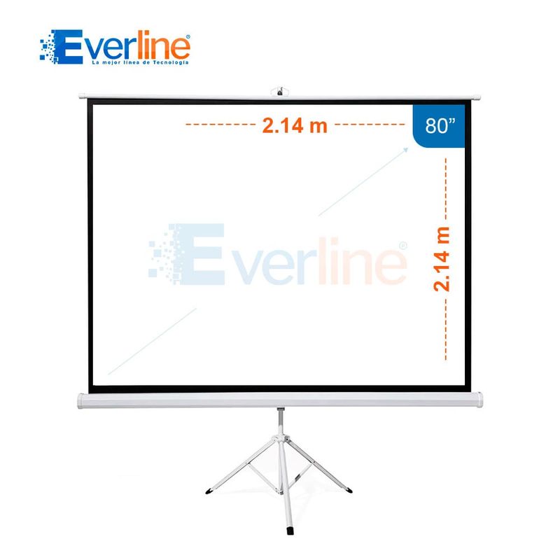 OEM - ECRAN con TRIPODE 2.14 x 2.14 m Antireflex