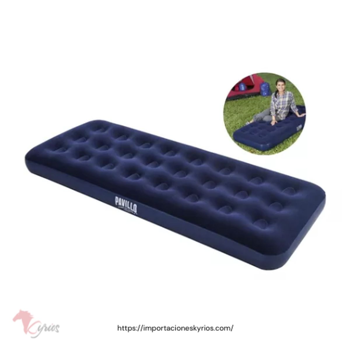 GENERICO - colchón inflable 1 plaza