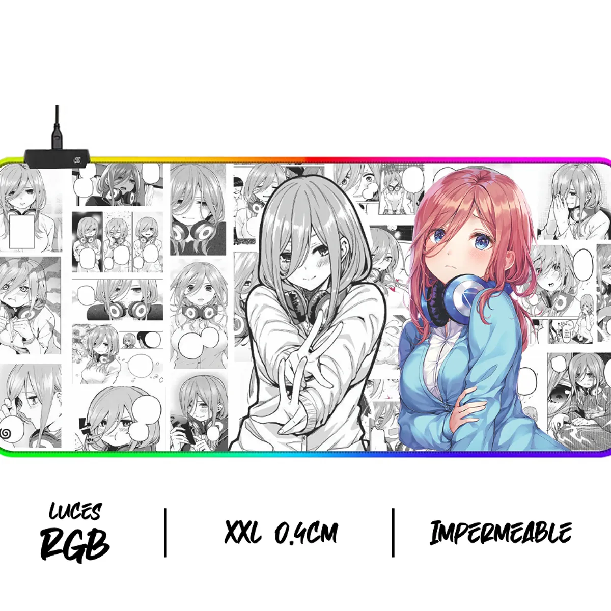 GENERICO - Mouse Pad Gamer RGB Speed XXL Anime