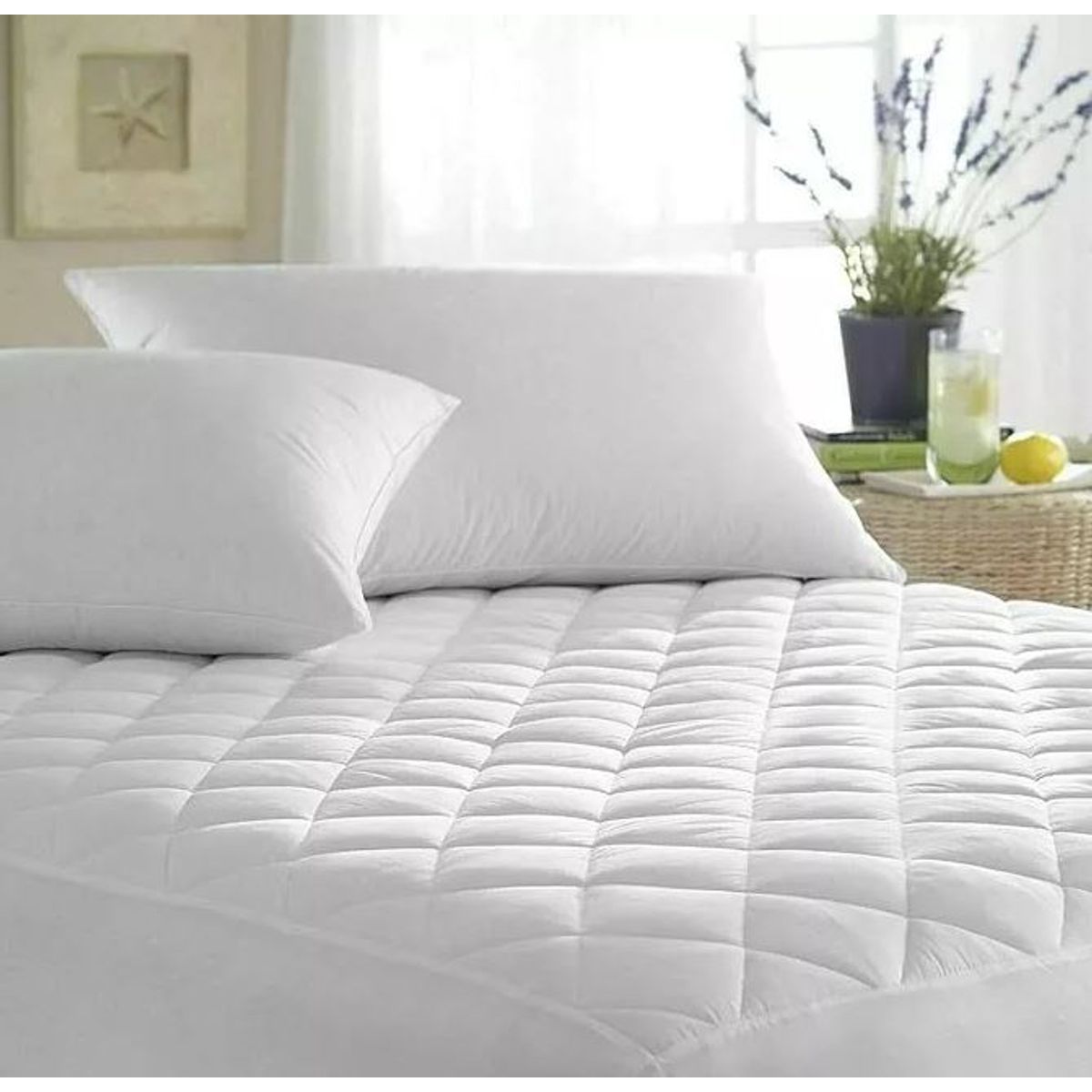 CASATEX - Forro De Colchón Impermeable Acolchado 2000 Hilos - 2 Plz