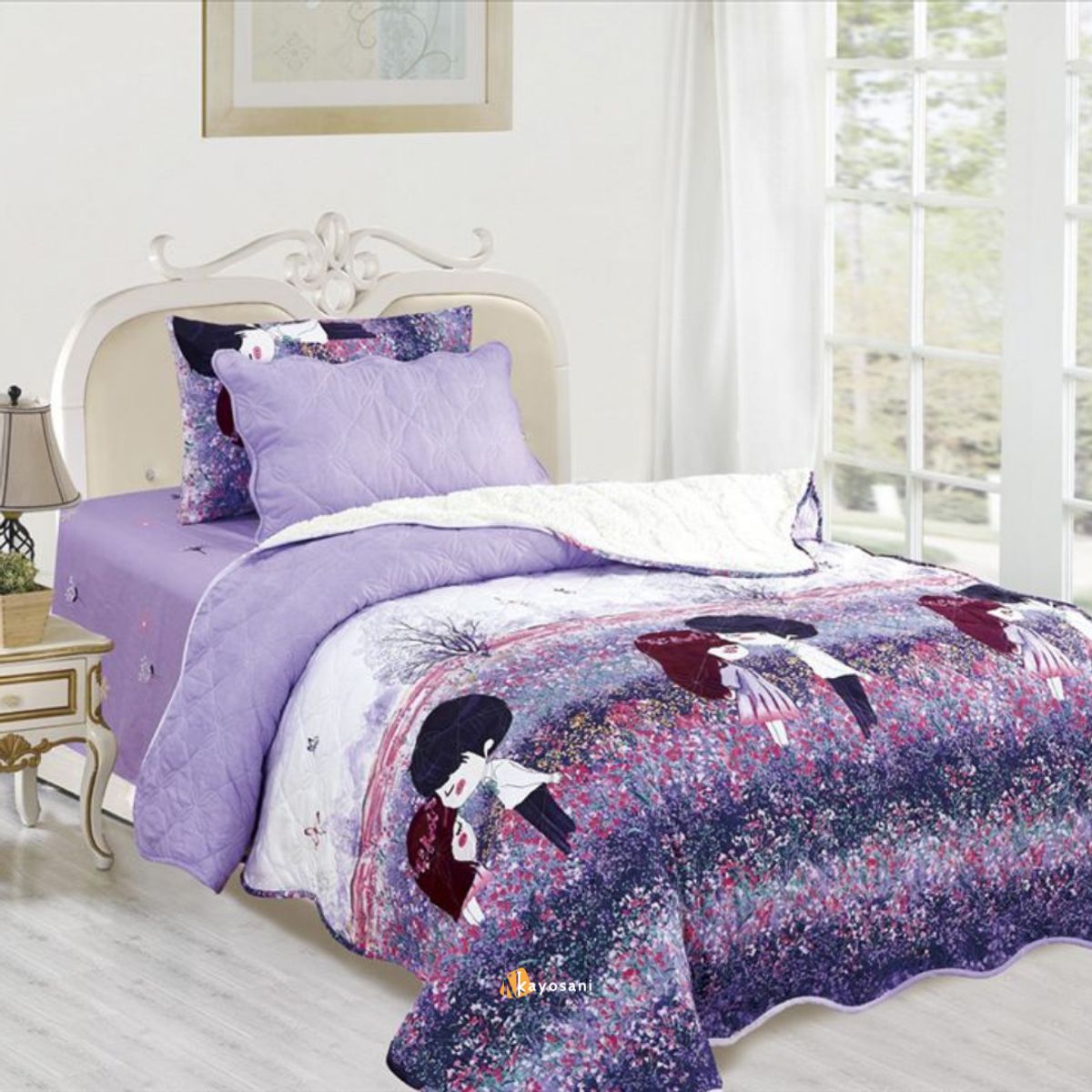 CASATEX - Edredón Tela Hipoalergénico con Carnero 15Plz + Set de Sábanas