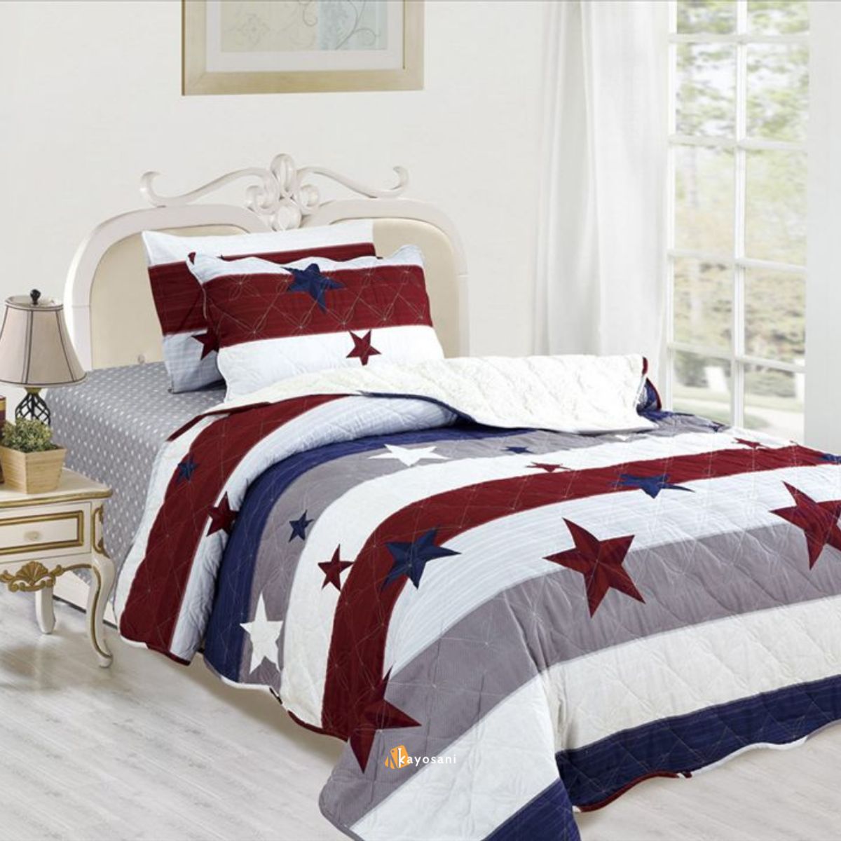 CASATEX - Edredón Tela Hipoalergénico con Carnero 15Plz + Set de Sábanas