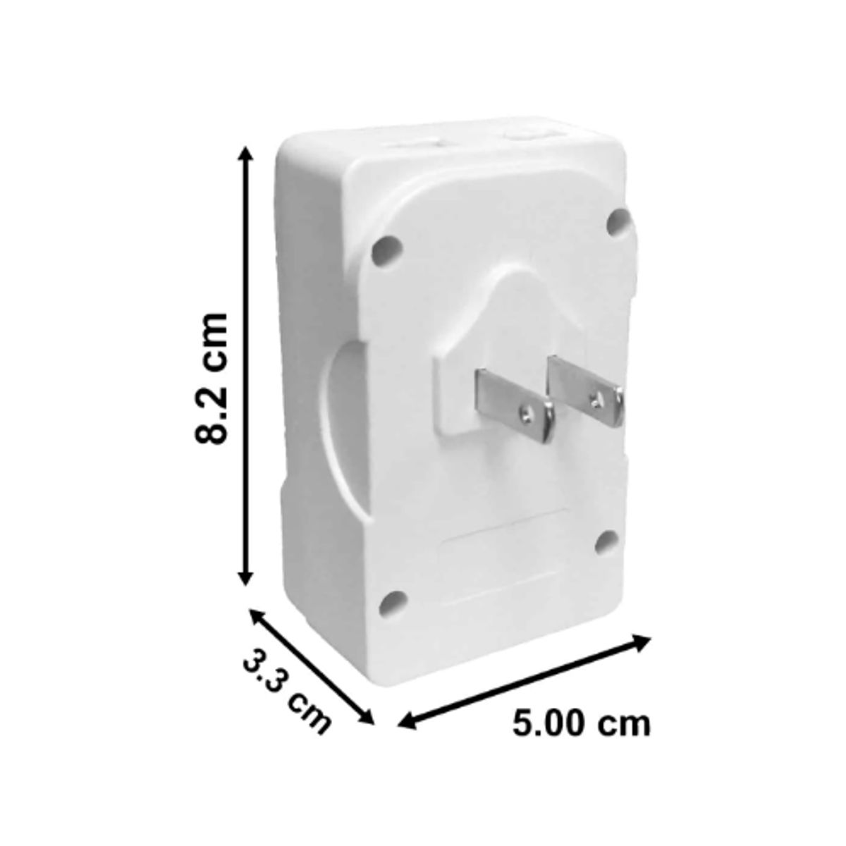 OPALUX - Adaptador Enchufe Múltiple con Toma Tierra + Doble USB OP-823A OPALUX