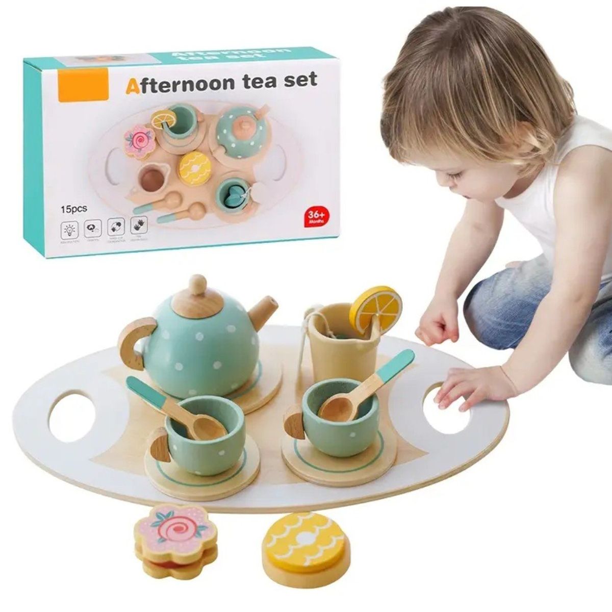 GENERICO - Set de té - Juguete de madera