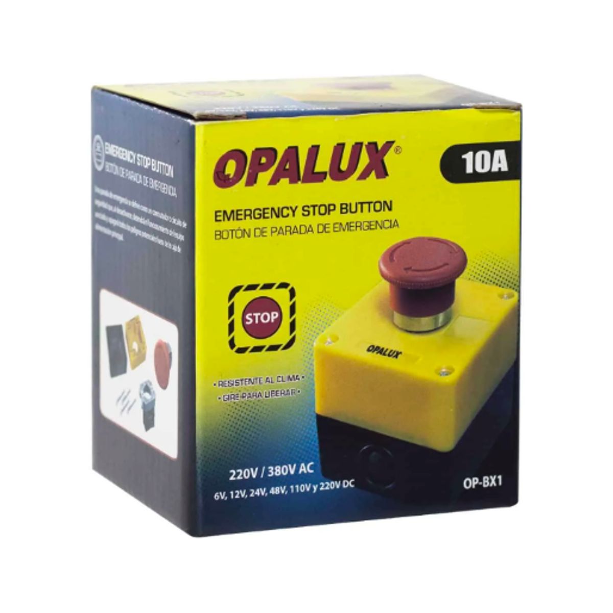 OPALUX - Pulsador de Emergencia OP-BX1 OPALUX
