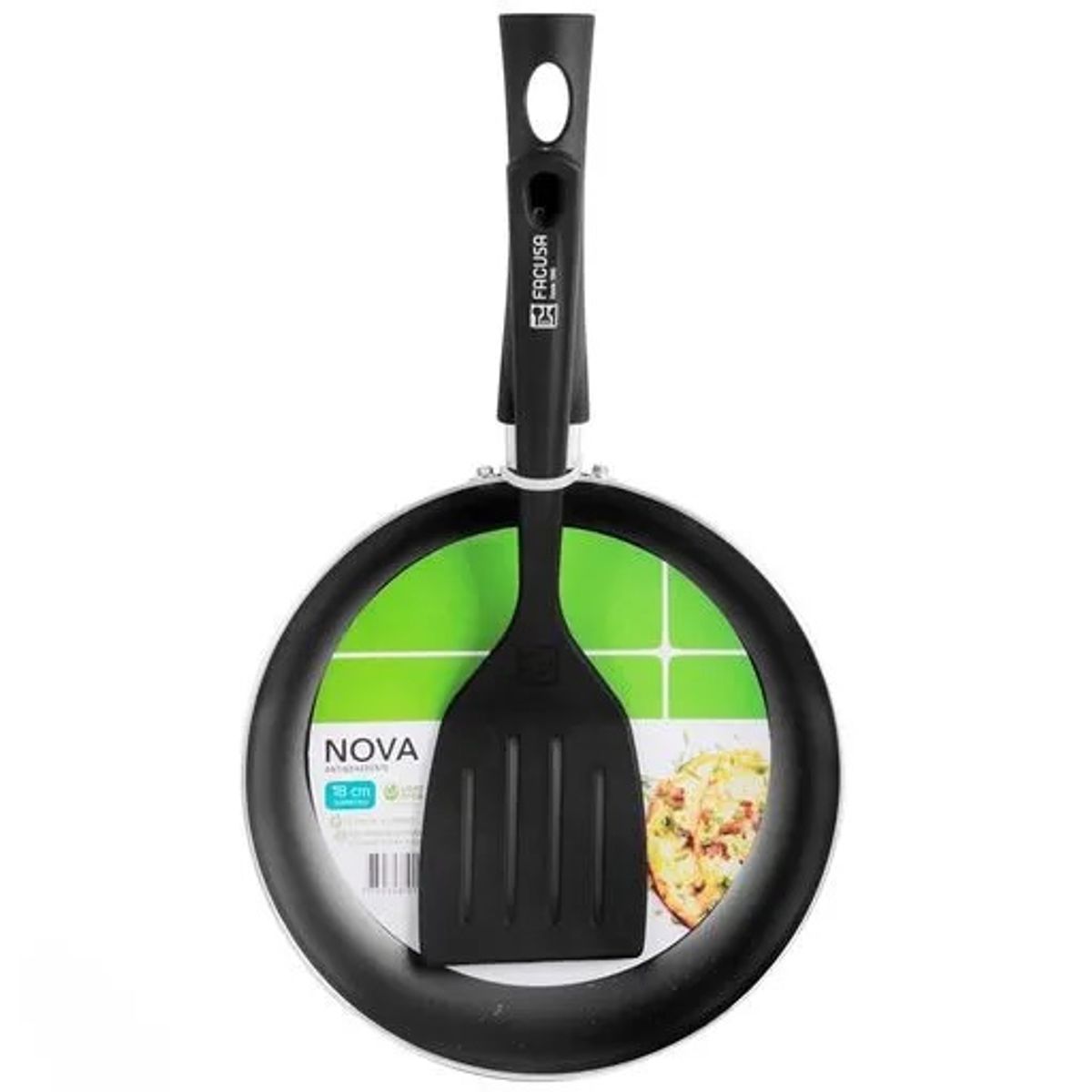FACUSA - Set de Sartenes Facusa  26cm ,24 cm ,22 cm y  18  cm C/ Espatulas