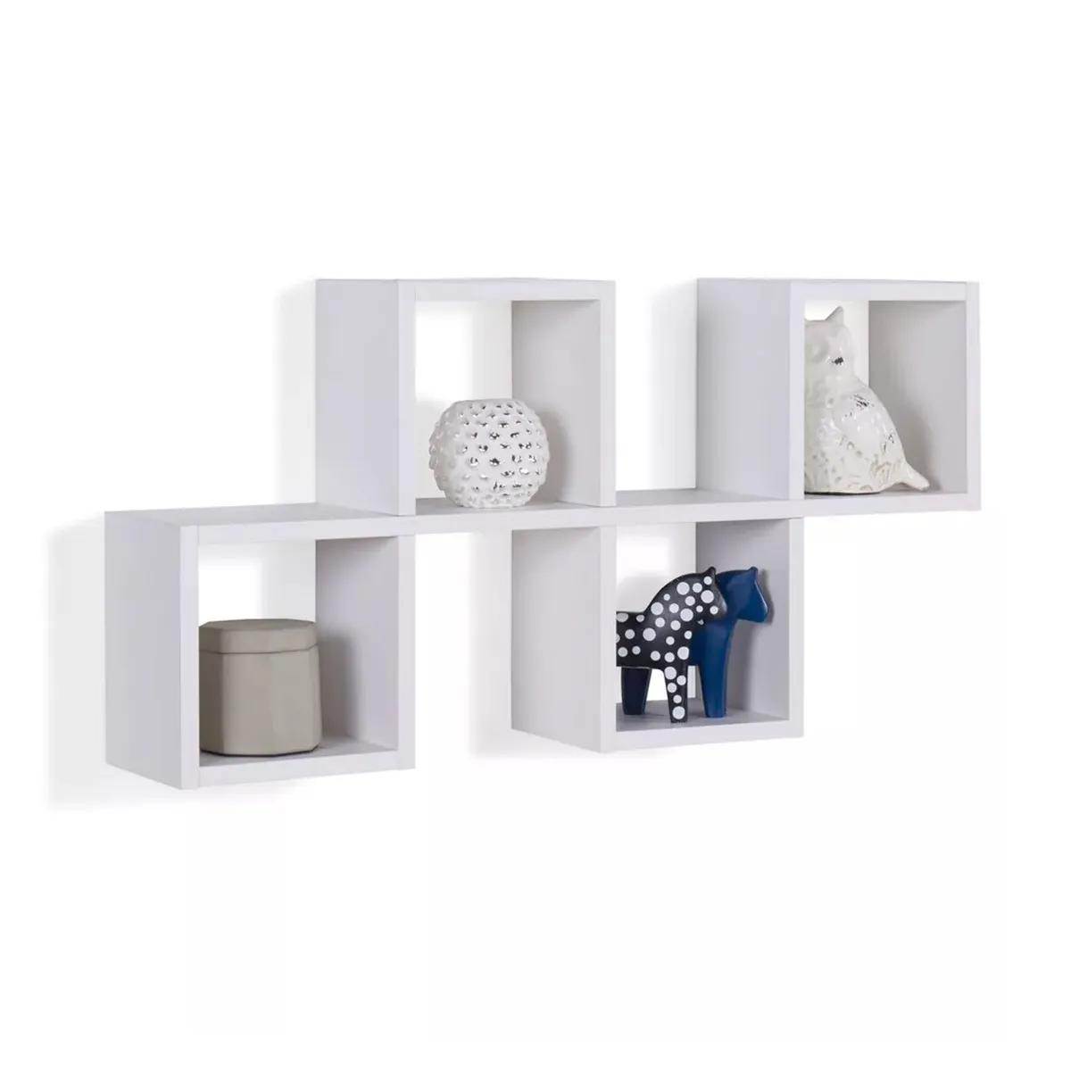 GENERICO - Repisa Flotante Melamina 80x40x18cm Blanco