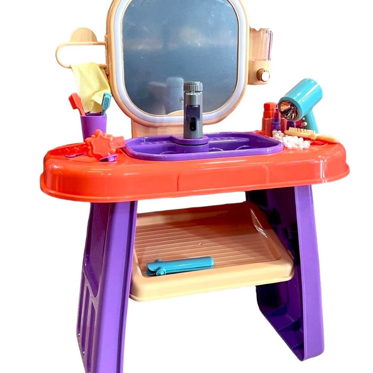 GENERICO - Tocador con espejo led para niñas
