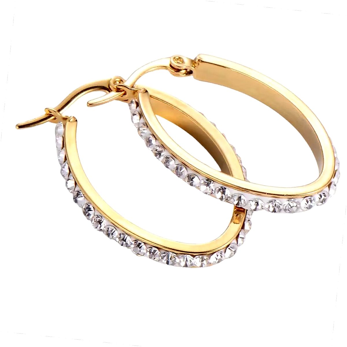 GENERICO - Arete Argolla Pendiente Piedras Mujer