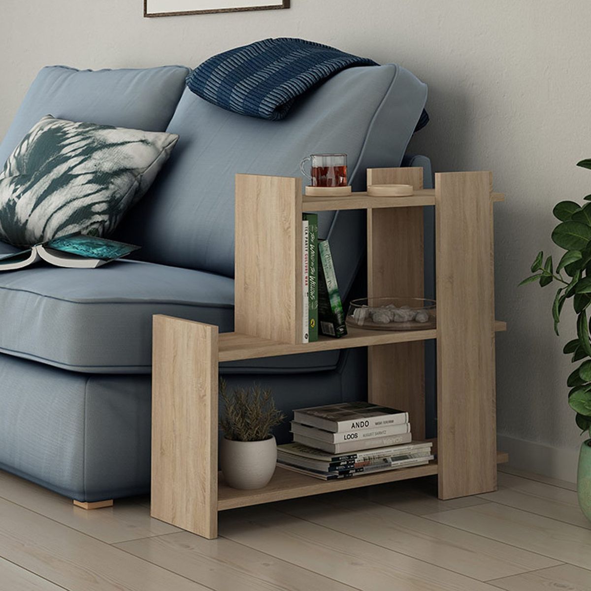 GENERICO - Mesa Lateral Auxiliar Melamina Duna