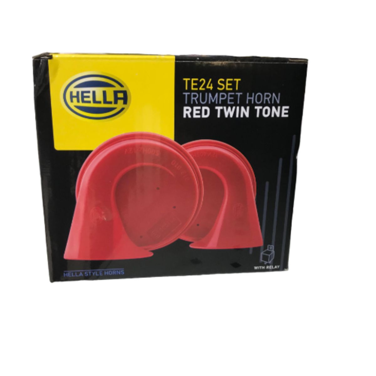 HELLA - Claxon Hella Caracol Rojo 12v