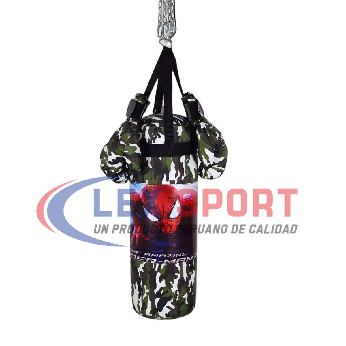 GENERICO - Saco de Boxeo Infantil Camuflado 55 cm