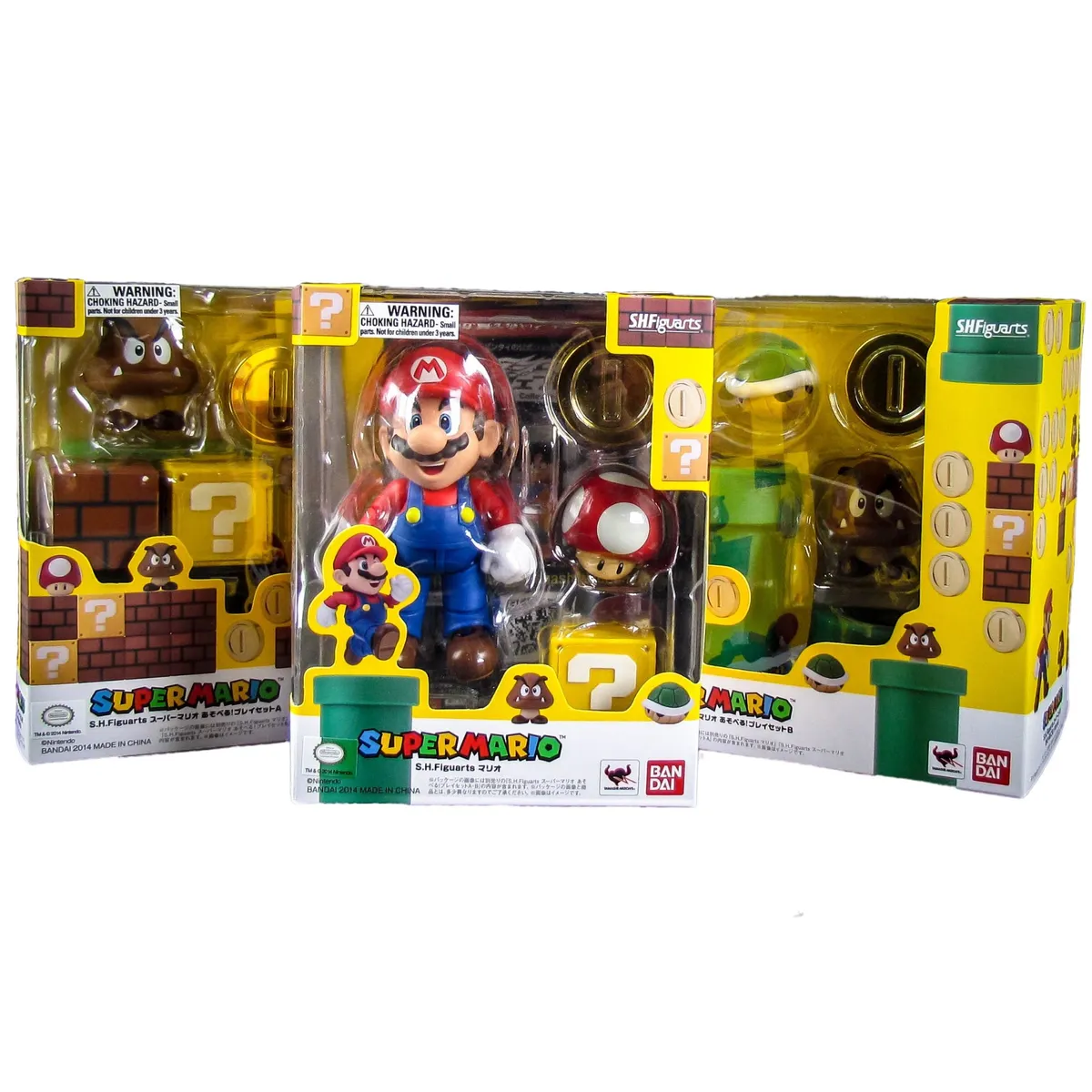 BANDAI - Figura Mario Bros SH Figuarts + Set A & B by Bandai