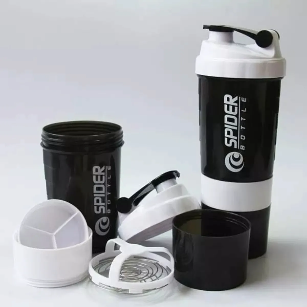 TODO FIT - Shaker Tomatodo Batidor Manual de Proteínas y batidos Blanco